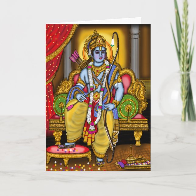 Lord Rama Greeting Card (Front)