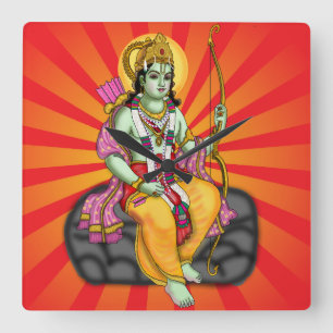 Lord Rama Wall Clock