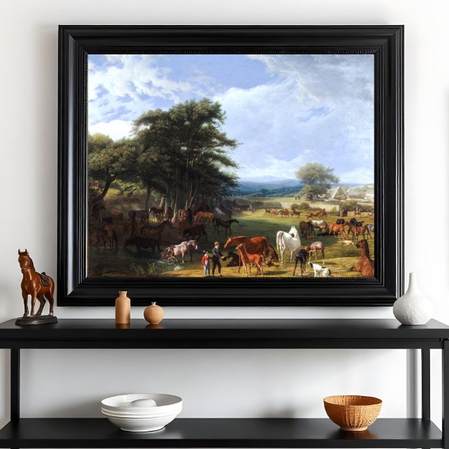 Lord Rivers's Stud Farm by Jacques–Laurent Agasse. Poster (Creator Uploaded)