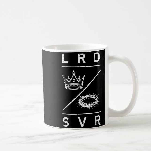 Lord Saviour Crown Christian God Jesus Bible Men W Coffee Mug (Right)