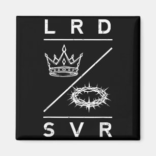 Lord Saviour Crown Christian God Jesus Bible Men W Magnet