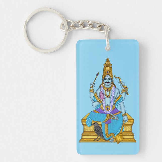 Lord Shani Dev Keychain (Front)