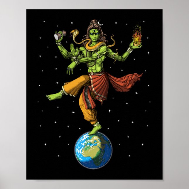 Lord Shiva Alien Poster (Front)