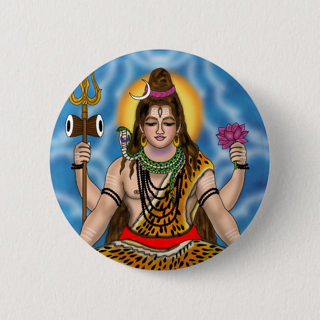 Lord Shiva Button (Front)