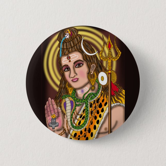 Lord Shiva Button (Front)