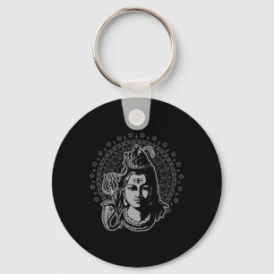 Lord Shiva Hindu God Mahadeva Trident Hinduism Dev Key Ring