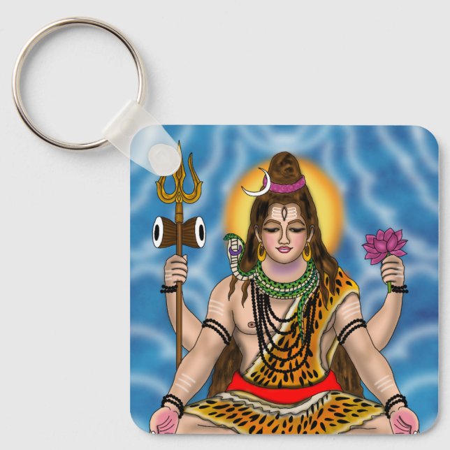 Lord Shiva  Key Ring (Front)