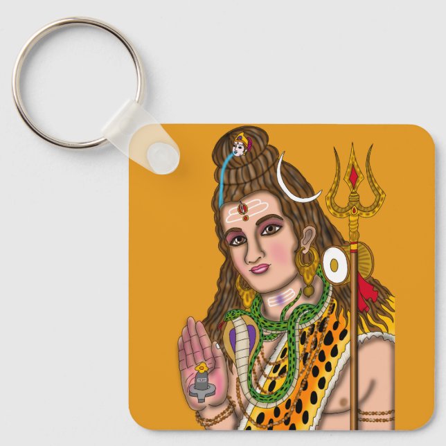 Lord Shiva Keychain (Front)