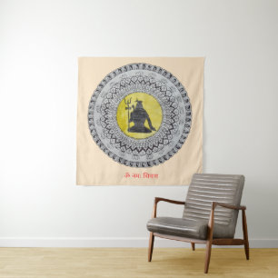 Lord Shiva Mandala Tapestry