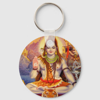 Lord Shiva Meditating Keychain