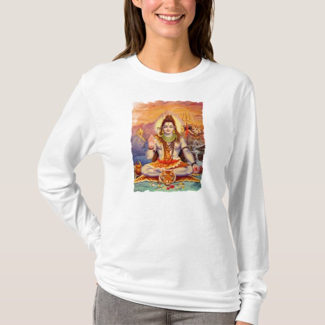 Lord Shiva Meditating T-shirt (Front)