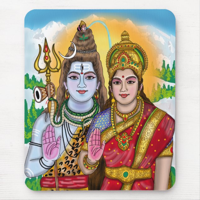 Lord Shiva Mouse Pad  (Front)