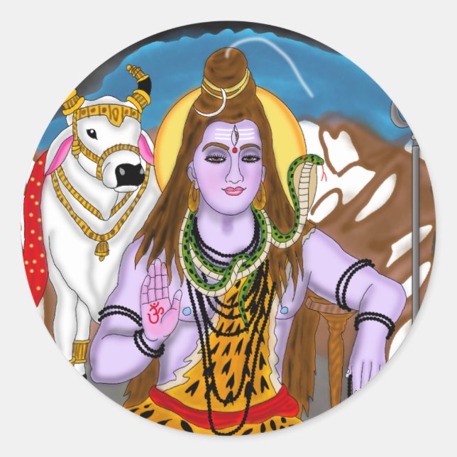 Lord Shiva Sticker (Front)
