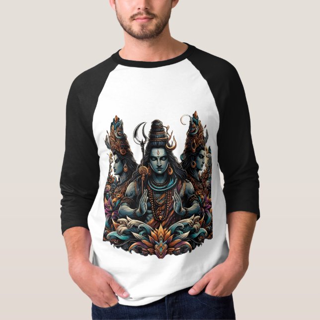 Lord Shiva: The Eternal Yogi T-Shirt (Front)