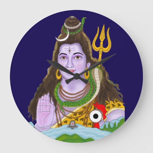 Lord Shiva Wall Clock (Front)
