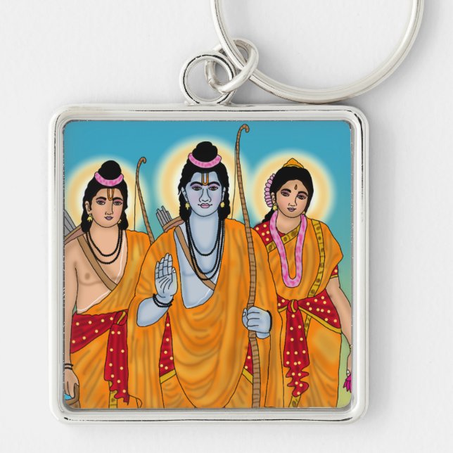 Lord Sitaram Keychain (Front)