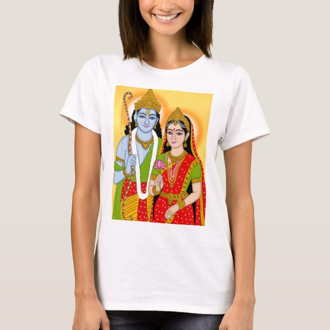 Lord Sitaram T-Shirt – Devotional Wear for Daily & (Front)