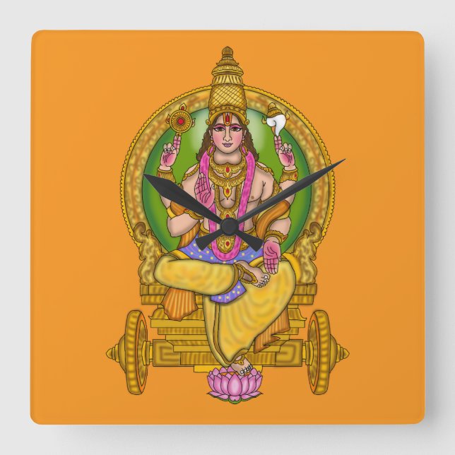 Lord Sun (Surya) Astrology Clock (Front)