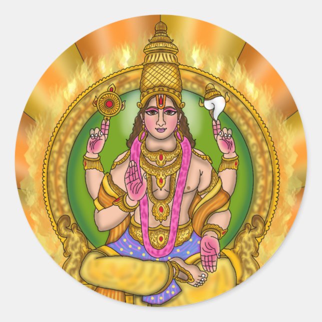 Lord Sun (Surya) Astrology Sticker (Front)