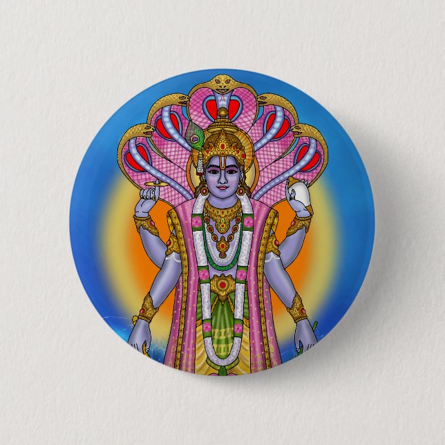 Lord Vishnu Button (Front)