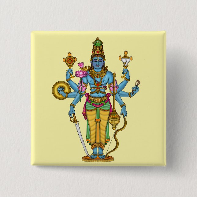 Lord Vishnu Button (Front)