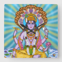 Lord Vishnu Clock