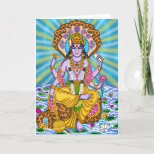 Lord Vishnu Greeting Card