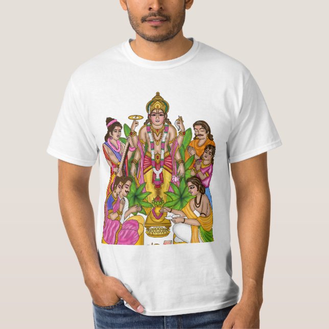 Lord Vishnu Satyanarayan T-Shirt (Front)