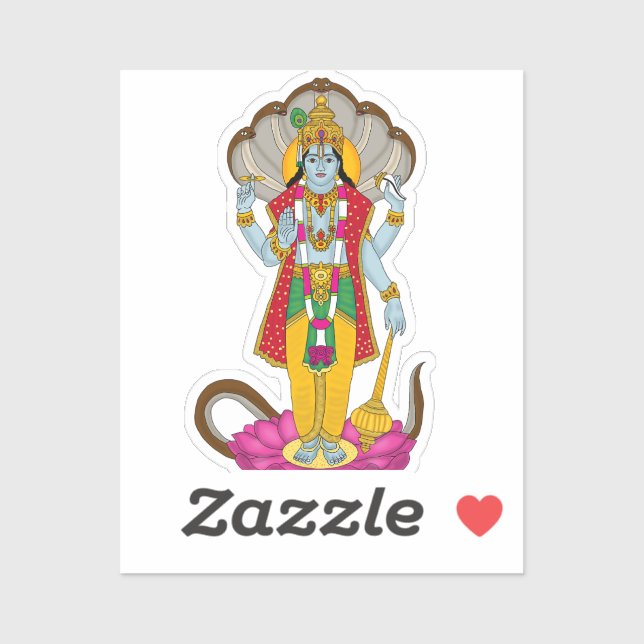 Lord Vishnu Sticker (Sheet)