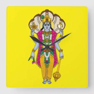 Lord Vishnu Wall Clock
