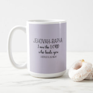 Lord Who Heals Light Purple Simple Christian Coffee Mug