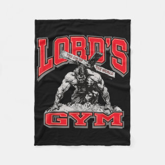 Lords Gym Bench Press The Sin Of The World, Christ Fleece Blanket