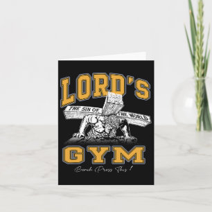 Lord's Lovely Bodybuilder Vintage Gym Weightliftin Card