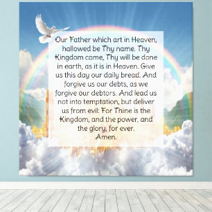 Lord's Prayer Canvas Print