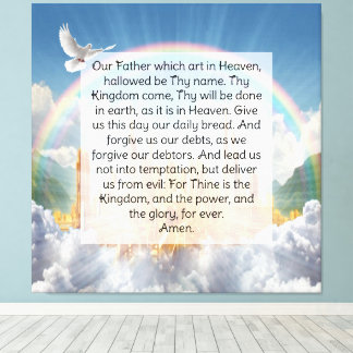 Lord's Prayer Canvas Print