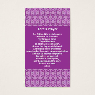Lord's Prayer Evangelical Witness Cards