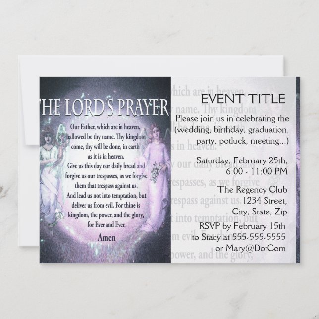 Lord's Prayer Invitation (Front)