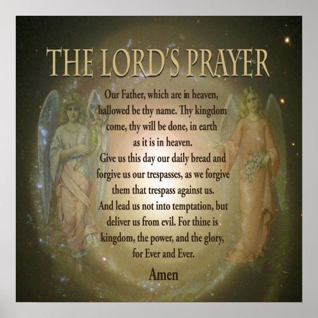Lord's Prayer Poster (Front)