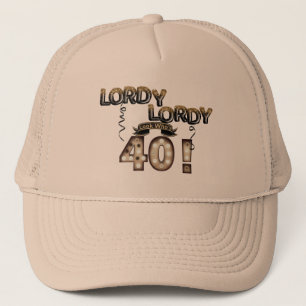 Lordy Lordy Look Who's 40 Birthday Balloons  Trucker Hat