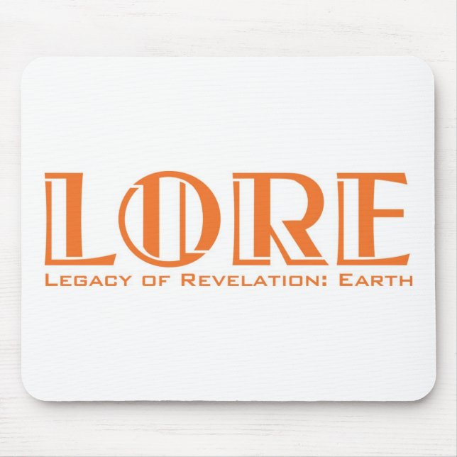 LORE Mousepad, White Mouse Pad (Front)
