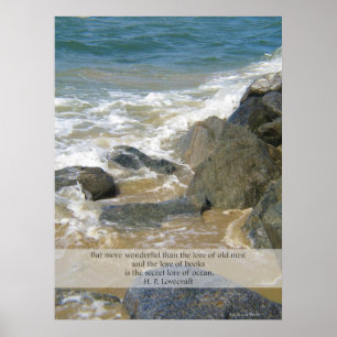 Lore of Ocean quote - Newport Beach scene Poster