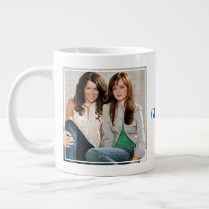 Lorelai & Rory Sitting Portrait Large Coffee Mug