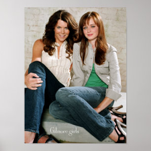 Lorelai & Rory Sitting Portrait Poster