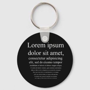 Lorem Ipsum Key Ring