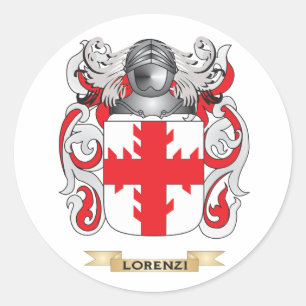 Lorenzi Coat of Arms (Family Crest) Classic Round Sticker
