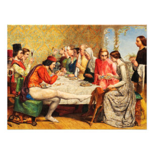 Lorenzo and Isabella by John Everett Millais Photo Print