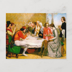 Lorenzo and Isabella by John Everett Millais Postcard
