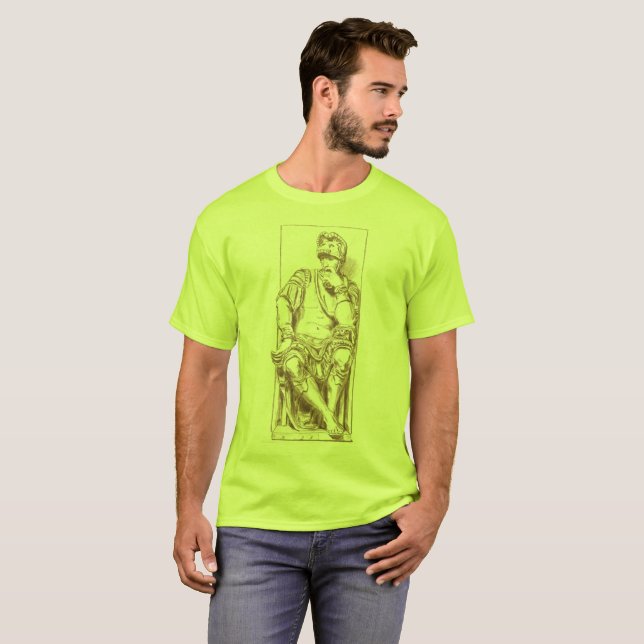 Lorenzo de Medici Tomb, Michelangelo, my drawing  T-Shirt (Front Full)