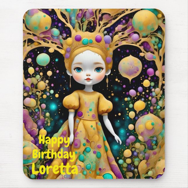 LORETTA ~ Strange Birthday Girl ~ Mousepad (Front)