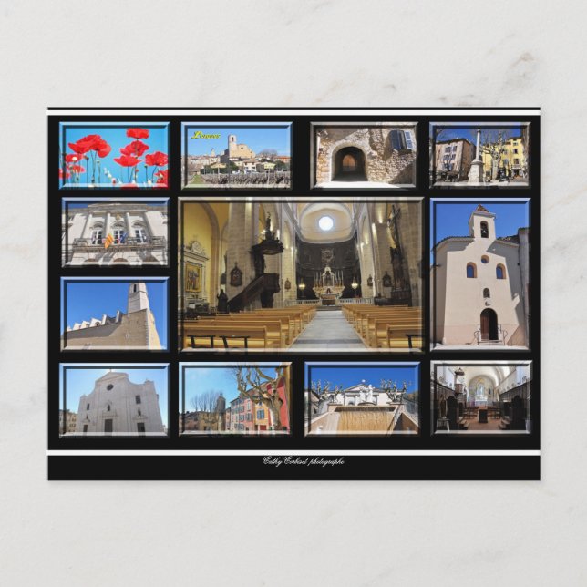 Lorgues, Provencal village, 83510 Var France Holiday Postcard (Front)